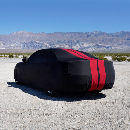 Black with Red Stripe